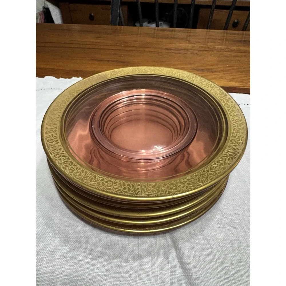 6 Vintage Tiffin-Franciscan Pink‎ Rambler Rose 7